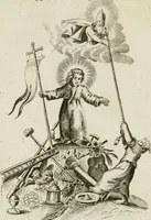 An illustration from Les Emblemes d'amovr divin et hvmain ensemble. Expliquez par des vers françois (1600)