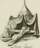 An illustration from Les Emblemes d'amovr divin et hvmain ensemble. Expliquez par des vers françois (1600)