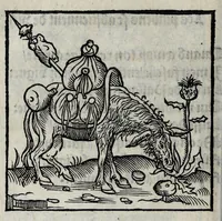 An illustration from Les emblemes de maistre Andre Alciat, mis en rime francoyse, [et] puis nagueres reimprime auec curieuse correction (1539)