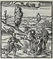 An illustration from Les emblemes de maistre Andre Alciat, mis en rime francoyse, [et] puis nagueres reimprime auec curieuse correction (1539)