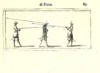 An illustration from L'esercizio accademico di picca (1688)