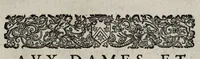 An illustration from Les excellents eschantillons, patrons et modelles du seigneur Federic de Vinciolo venitien : pour apprendre à faire toutes sortes d'ouurages de lingerie, de poinct couppé, grands et petits passements à iour, & dentelles exquises (1623)