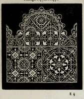 An illustration from Les excellents eschantillons, patrons et modelles du seigneur Federic de Vinciolo venitien : pour apprendre à faire toutes sortes d'ouurages de lingerie, de poinct couppé, grands et petits passements à iour, & dentelles exquises (1623)