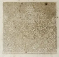 An illustration from Les excellents eschantillons, patrons et modelles du seigneur Federic de Vinciolo venitien : pour apprendre à faire toutes sortes d'ouurages de lingerie, de poinct couppé, grands et petits passements à iour, & dentelles exquises (1623)