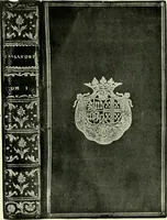 An illustration from Les femmes bibliophiles; catalogue of a collection of books bound by famous binders for royal and distinguished ladies from Marguerite de Valois to the Empress Eugénie (1919)