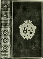 An illustration from Les femmes bibliophiles; catalogue of a collection of books bound by famous binders for royal and distinguished ladies from Marguerite de Valois to the Empress Eugénie (1919)