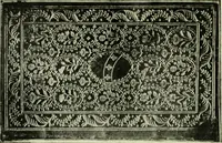 An illustration from Les femmes bibliophiles; catalogue of a collection of books bound by famous binders for royal and distinguished ladies from Marguerite de Valois to the Empress Eugénie (1919)