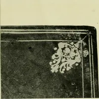An illustration from Les femmes bibliophiles; catalogue of a collection of books bound by famous binders for royal and distinguished ladies from Marguerite de Valois to the Empress Eugénie (1919)