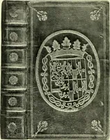 An illustration from Les femmes bibliophiles; catalogue of a collection of books bound by famous binders for royal and distinguished ladies from Marguerite de Valois to the Empress Eugénie (1919)