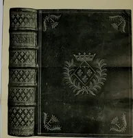 An illustration from Les femmes bibliophiles; catalogue of a collection of books bound by famous binders for royal and distinguished ladies from Marguerite de Valois to the Empress Eugénie (1919)