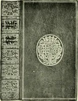 An illustration from Les femmes bibliophiles; catalogue of a collection of books bound by famous binders for royal and distinguished ladies from Marguerite de Valois to the Empress Eugénie (1919)