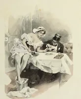 An illustration from Les fetes galantes; (1894)