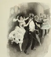 An illustration from Les fetes galantes; (1894)