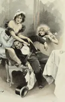 An illustration from Les fetes galantes; (1894)