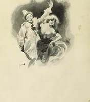 An illustration from Les fetes galantes; (1894)