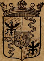 An illustration from Les généaologies historiques des rois, empereurs, &c : et de toutes les maisons souveraines qui ont subsisté jusqu'à présent, exposées dans les cartes généalogiques tirées des meilleurs auteurs, avec des explications historiques et chronologiques .. (1736)