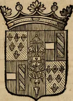 An illustration from Les généaologies historiques des rois, empereurs, &c : et de toutes les maisons souveraines qui ont subsisté jusqu'à présent, exposées dans les cartes généalogiques tirées des meilleurs auteurs, avec des explications historiques et chronologiques .. (1736)