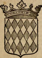 An illustration from Les généaologies historiques des rois, empereurs, &c : et de toutes les maisons souveraines qui ont subsisté jusqu'à présent, exposées dans les cartes généalogiques tirées des meilleurs auteurs, avec des explications historiques et chronologiques .. (1736)