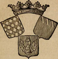 An illustration from Les généaologies historiques des rois, empereurs, &c : et de toutes les maisons souveraines qui ont subsisté jusqu'à présent, exposées dans les cartes généalogiques tirées des meilleurs auteurs, avec des explications historiques et chronologiques .. (1736)