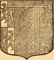 An illustration from Les généaologies historiques des rois, empereurs, &c : et de toutes les maisons souveraines qui ont subsisté jusqu'à présent, exposées dans les cartes généalogiques tirées des meilleurs auteurs, avec des explications historiques et chronologiques .. (1736)