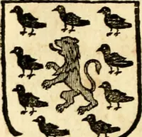 An illustration from Les généaologies historiques des rois, empereurs, &c : et de toutes les maisons souveraines qui ont subsisté jusqu'à présent, exposées dans les cartes généalogiques tirées des meilleurs auteurs, avec des explications historiques et chronologiques .. (1736)