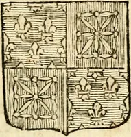 An illustration from Les généaologies historiques des rois, empereurs, &c : et de toutes les maisons souveraines qui ont subsisté jusqu'à présent, exposées dans les cartes généalogiques tirées des meilleurs auteurs, avec des explications historiques et chronologiques .. (1736)