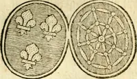 An illustration from Les généaologies historiques des rois, empereurs, &c : et de toutes les maisons souveraines qui ont subsisté jusqu'à présent, exposées dans les cartes généalogiques tirées des meilleurs auteurs, avec des explications historiques et chronologiques .. (1736)