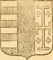 An illustration from Les généaologies historiques des rois, empereurs, &c : et de toutes les maisons souveraines qui ont subsisté jusqu'à présent, exposées dans les cartes généalogiques tirées des meilleurs auteurs, avec des explications historiques et chronologiques .. (1736)