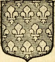 An illustration from Les généaologies historiques des rois, empereurs, &c : et de toutes les maisons souveraines qui ont subsisté jusqu'à présent, exposées dans les cartes généalogiques tirées des meilleurs auteurs, avec des explications historiques et chronologiques .. (1736)