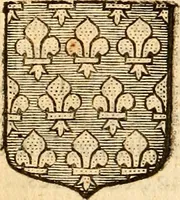 An illustration from Les généaologies historiques des rois, empereurs, &c : et de toutes les maisons souveraines qui ont subsisté jusqu'à présent, exposées dans les cartes généalogiques tirées des meilleurs auteurs, avec des explications historiques et chronologiques .. (1736)