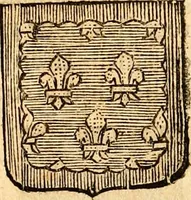 An illustration from Les généaologies historiques des rois, empereurs, &c : et de toutes les maisons souveraines qui ont subsisté jusqu'à présent, exposées dans les cartes généalogiques tirées des meilleurs auteurs, avec des explications historiques et chronologiques .. (1736)