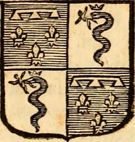 An illustration from Les généaologies historiques des rois, empereurs, &c : et de toutes les maisons souveraines qui ont subsisté jusqu'à présent, exposées dans les cartes généalogiques tirées des meilleurs auteurs, avec des explications historiques et chronologiques .. (1736)