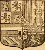 An illustration from Les généaologies historiques des rois, empereurs, &c : et de toutes les maisons souveraines qui ont subsisté jusqu'à présent, exposées dans les cartes généalogiques tirées des meilleurs auteurs, avec des explications historiques et chronologiques .. (1736)