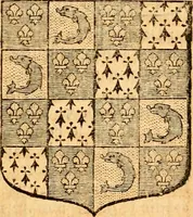 An illustration from Les généaologies historiques des rois, empereurs, &c : et de toutes les maisons souveraines qui ont subsisté jusqu'à présent, exposées dans les cartes généalogiques tirées des meilleurs auteurs, avec des explications historiques et chronologiques .. (1736)