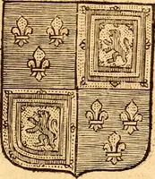 An illustration from Les généaologies historiques des rois, empereurs, &c : et de toutes les maisons souveraines qui ont subsisté jusqu'à présent, exposées dans les cartes généalogiques tirées des meilleurs auteurs, avec des explications historiques et chronologiques .. (1736)