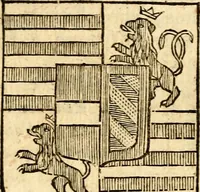 An illustration from Les généaologies historiques des rois, empereurs, &c : et de toutes les maisons souveraines qui ont subsisté jusqu'à présent, exposées dans les cartes généalogiques tirées des meilleurs auteurs, avec des explications historiques et chronologiques .. (1736)