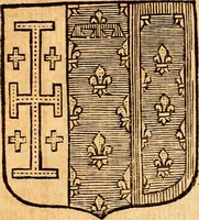 An illustration from Les généaologies historiques des rois, empereurs, &c : et de toutes les maisons souveraines qui ont subsisté jusqu'à présent, exposées dans les cartes généalogiques tirées des meilleurs auteurs, avec des explications historiques et chronologiques .. (1736)