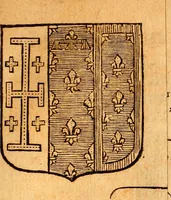 An illustration from Les généaologies historiques des rois, empereurs, &c : et de toutes les maisons souveraines qui ont subsisté jusqu'à présent, exposées dans les cartes généalogiques tirées des meilleurs auteurs, avec des explications historiques et chronologiques .. (1736)