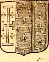 An illustration from Les généaologies historiques des rois, empereurs, &c : et de toutes les maisons souveraines qui ont subsisté jusqu'à présent, exposées dans les cartes généalogiques tirées des meilleurs auteurs, avec des explications historiques et chronologiques .. (1736)