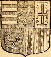 An illustration from Les généaologies historiques des rois, empereurs, &c : et de toutes les maisons souveraines qui ont subsisté jusqu'à présent, exposées dans les cartes généalogiques tirées des meilleurs auteurs, avec des explications historiques et chronologiques .. (1736)