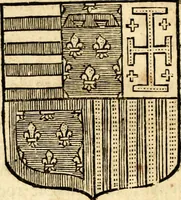 An illustration from Les généaologies historiques des rois, empereurs, &c : et de toutes les maisons souveraines qui ont subsisté jusqu'à présent, exposées dans les cartes généalogiques tirées des meilleurs auteurs, avec des explications historiques et chronologiques .. (1736)