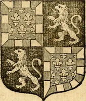 An illustration from Les généaologies historiques des rois, empereurs, &c : et de toutes les maisons souveraines qui ont subsisté jusqu'à présent, exposées dans les cartes généalogiques tirées des meilleurs auteurs, avec des explications historiques et chronologiques .. (1736)