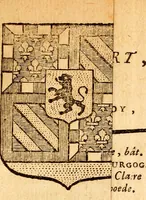 An illustration from Les généaologies historiques des rois, empereurs, &c : et de toutes les maisons souveraines qui ont subsisté jusqu'à présent, exposées dans les cartes généalogiques tirées des meilleurs auteurs, avec des explications historiques et chronologiques .. (1736)