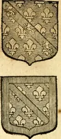 An illustration from Les généaologies historiques des rois, empereurs, &c : et de toutes les maisons souveraines qui ont subsisté jusqu'à présent, exposées dans les cartes généalogiques tirées des meilleurs auteurs, avec des explications historiques et chronologiques .. (1736)