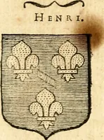 An illustration from Les généaologies historiques des rois, empereurs, &c : et de toutes les maisons souveraines qui ont subsisté jusqu'à présent, exposées dans les cartes généalogiques tirées des meilleurs auteurs, avec des explications historiques et chronologiques .. (1736)