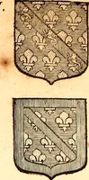 An illustration from Les généaologies historiques des rois, empereurs, &c : et de toutes les maisons souveraines qui ont subsisté jusqu'à présent, exposées dans les cartes généalogiques tirées des meilleurs auteurs, avec des explications historiques et chronologiques .. (1736)