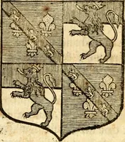 An illustration from Les généaologies historiques des rois, empereurs, &c : et de toutes les maisons souveraines qui ont subsisté jusqu'à présent, exposées dans les cartes généalogiques tirées des meilleurs auteurs, avec des explications historiques et chronologiques .. (1736)
