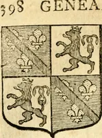 An illustration from Les généaologies historiques des rois, empereurs, &c : et de toutes les maisons souveraines qui ont subsisté jusqu'à présent, exposées dans les cartes généalogiques tirées des meilleurs auteurs, avec des explications historiques et chronologiques .. (1736)