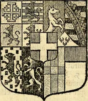 An illustration from Les généaologies historiques des rois, empereurs, &c : et de toutes les maisons souveraines qui ont subsisté jusqu'à présent, exposées dans les cartes généalogiques tirées des meilleurs auteurs, avec des explications historiques et chronologiques .. (1736)