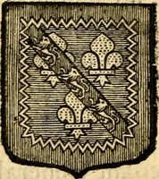 An illustration from Les généaologies historiques des rois, empereurs, &c : et de toutes les maisons souveraines qui ont subsisté jusqu'à présent, exposées dans les cartes généalogiques tirées des meilleurs auteurs, avec des explications historiques et chronologiques .. (1736)